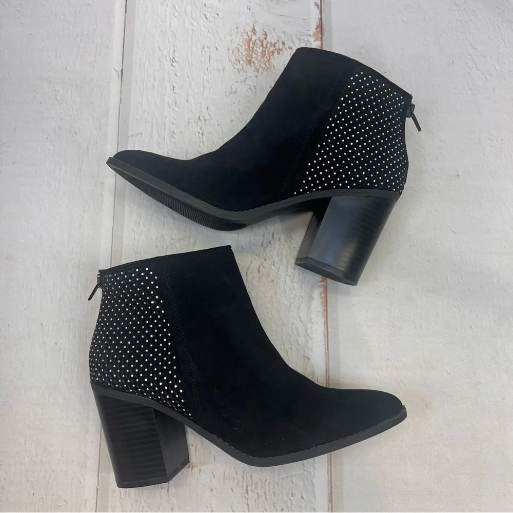 Madden NYC Women's Rain Zip Up‎ High Heel Ankle Boots Black Size 9
